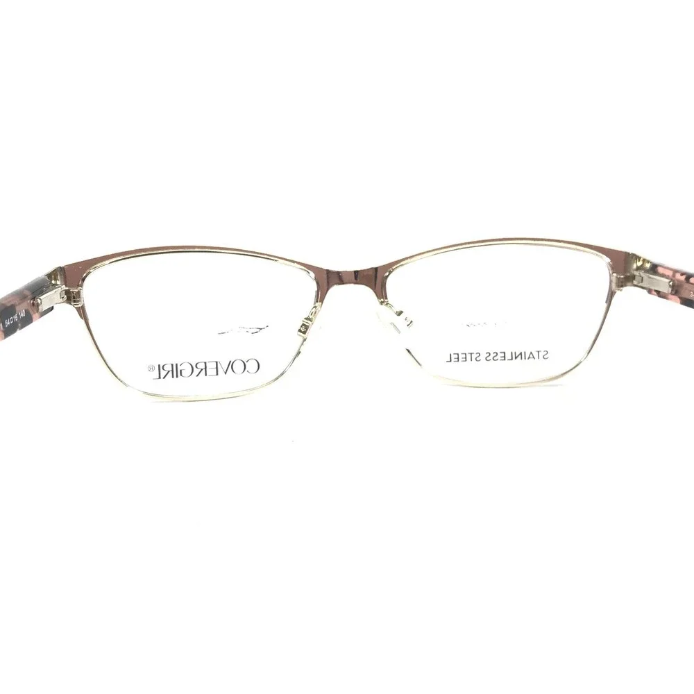 Covergirl Eyeglasses Frames CG1537-1 071 Black Red Silver Cat Tortoise 54-16-140
